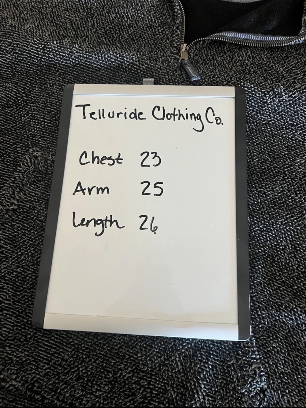 Telluride Clothing Co Men’s Fleece Quarter Zip Pullover - Gray/white L Camping - Picture 5 of 5